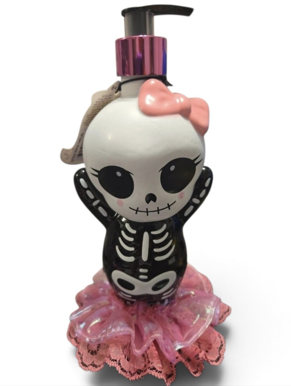 Ghoul Friends Scented Soap Dispenser Halloween Skeleton Girl with Tutu NWT